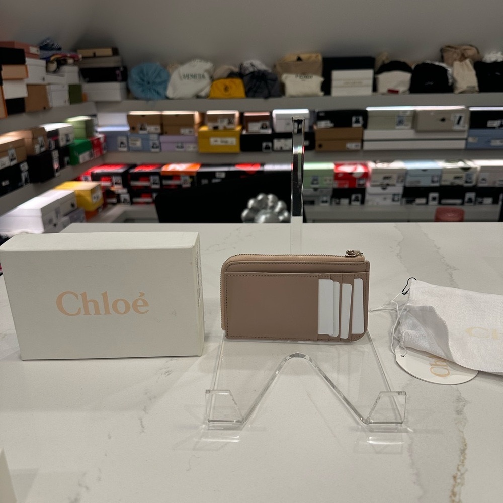 Chloe pink moona cardholder